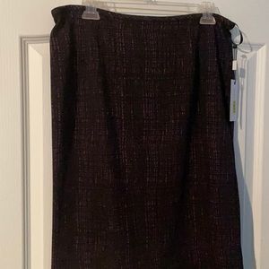 Calvin Klein Black and magenta skirt.